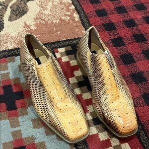 Mens Giorgi Brutini private collection snakeskin shoes